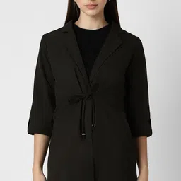 van heusen Women Solid Single Breasted Casual Blazer-picture-18