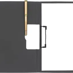 duant Polypropylene A4 Foldable Clipboard Folder with Metal Clip & Pen Holder | 360° Foldable Writing Pad File | Hardboard Clipboard for Office, School, Nursing & Field Work image 3