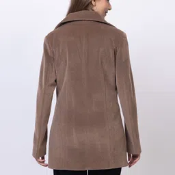 eleveight Wool Blend Solid Coat For Women image 2