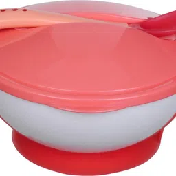 aarushi Multipurpose Serve Set with 1 Bowls, 1 Lid & 1 Serving Spoon for Breakfast (Pink)- Plastic-picture-23