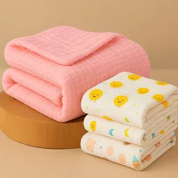 minimavin 100% Organic Cotton Baby muslin towel & Wash cloth-picture-42