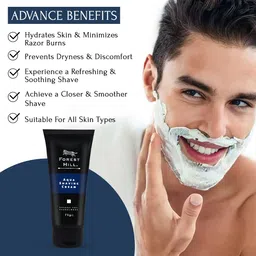 forest hill Premium Fresh Aqua Shaving Cream for Personal & Salon Use, All Skin Types image 3