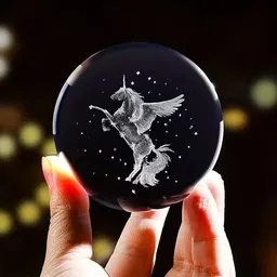 debrifo Night Light 3D Crystal Ball Night Lamp image 4