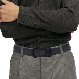 wrogn Men Formal, Casual, Party Black Artificial Leather Belt image 4