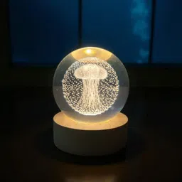 aipom Ocean Jellyfish Crystal Globe Lamp Table Lamp image 1