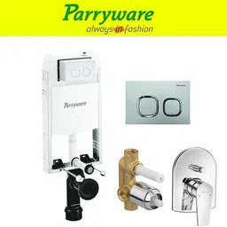 parryware Half Frame Concealed Cistern, with divater body upper Praseo set of 1 pic 310 Dual Flush Tank-picture-11