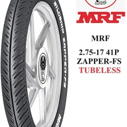 mrf 2.75-17 41P ZAPPER-FS TUBELESS 2.75-17 41P Front Two Wheeler Tyre-picture-14