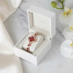 sparkplug 'Girls Bracelet Red diamond crystal analog wrist watch pack of 01 Analog Watch - For Girls RCRYSTAL021F image 2