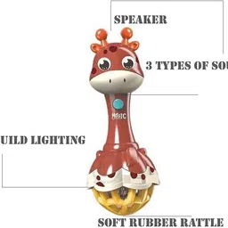 barodian's Colourful And Musical Lovely teether Rattle Toys for Babies Rattle image 3