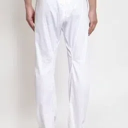maimoda creation Comfortable Super Soft White Cotton Pajama for Pooja & Festival Wear Perfect Men Pyjama image 3