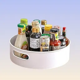 ruutrax Plastic complete rotation Swiveling Rack Container – Apartment & Cooking Area Storage Basket-picture-39