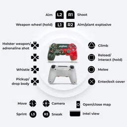 HG WORLD PS4 Playstation Controller Dualshock 4 Wireless,High Performance Dual Motor Motion Controller image 5