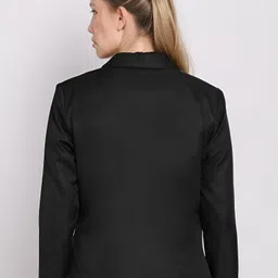 rocksy Women Solid Single Breasted Casual Blazer image 2