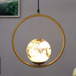 Medora Gold Metal Hanging Light-image-6