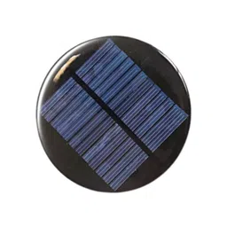 erh india 1 Pc 80 MM Mini Solar Cell 6V-100mAh Round Shape Solar Panel for School Kids, Solar Toy Car Projects and Science Experiment Kit image 1