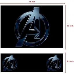 POINT ART HQ Laptop Skin Decal Sticker Vinyl Fits Size Bubble Free � New Avengers Logo Primium Matte Vinyl Laptop Decal 15.6 image 4