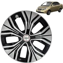 prigan Manza Signature Silver Black 15 INCH Wheel Cover For Tata Manza-picture-15