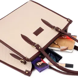 pramadda pure luxury Women Beige Tote image 5