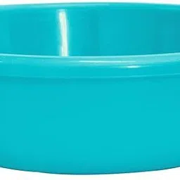 homestic Plastic Multiuses Plastic Knead Dough Basket/Basin 6 Ltr- Pack of 2 (Sky Blue & Blue) Storage Basket image 2