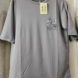 Women Graphic Print Round Neck Polycotton Light Blue T-Shirt-image-0