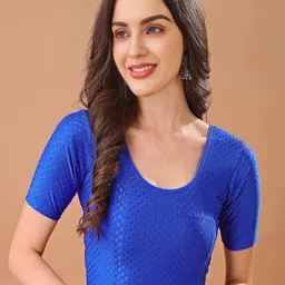 priyanka traders Round Neck Women Blouse-picture-31