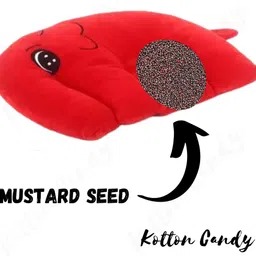 kotton candy Elephant Style/ Shape Newborn Baby Round Head Shaping for 0 to 9 Months Mustard Seeds Animals Baby Pillow Pack of 1-picture-28