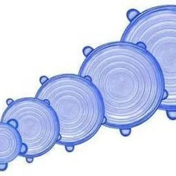 ablue clipper Silicone Stretch Lids and Covers Set 8 inch Lid Set, Pack of 6-picture-31