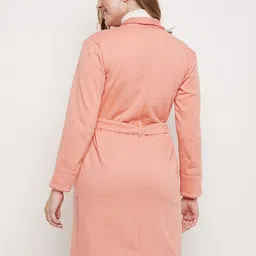 brinns Fleece Solid Coat For Women image 2