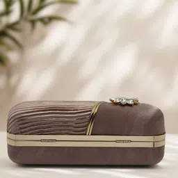 la belgium Party Grey Clutch image 5