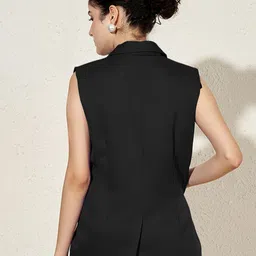 brinns Solid Women Waistcoat image 2