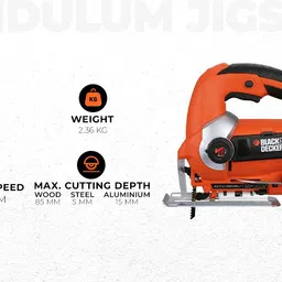 black+decker Ks900ekx-IN 600w Jigsaw Machine 2 inch Straight-line Sander image 2