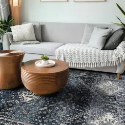 Blue Persian 4 Ft X6 Ft Carpet-image-55