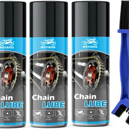 weyride Bike Chain Lubricant Spray with Cleaning Chain Bursh For All Chain w_b1 Rust protection Prevent Chain Breakage Chain Oil (150ml Each) Chain Oil image 1