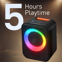 Portronics 30W Apollo 30 Bluetooth V5.4 Portable Speaker,Wireless Karaoke Mic,ECHO Control 30 W Bluetooth Party Speaker image 2