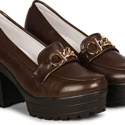 commander Casual and Trendy Heel Loafers for Women Loafers For Women image 4