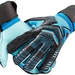 futaba Football Goalkeeper Gloves with Flexible Finger Guard,and Grip - Blue - Size 8 Goalkeeping Gloves image 5