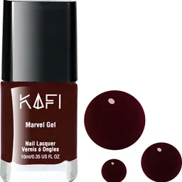 kafi Gel Effect Nail Polish- Long lasting, Non Toxic, High Shine, Vegan, 10 Free Formula, SalonPro-(Maroon) Scream My Name-picture-25