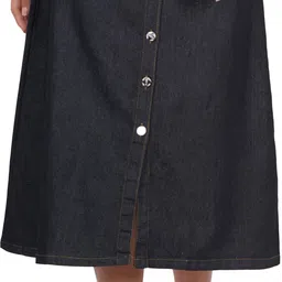 aksha creation Women Solid A-line Black Skirt-picture-22