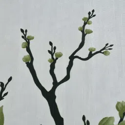 ville style 152 cm (5 ft) Window Polyester Semi Transparent Curtain (Pack Of 2) image 3