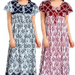 pvr Pack of 2 Women Maternity/Nursing Nighty-picture-12