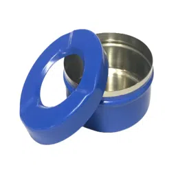 dynore Break & Burn Resistant Stainless Steel Ash Tray with Lid (Navy Blue) image 1