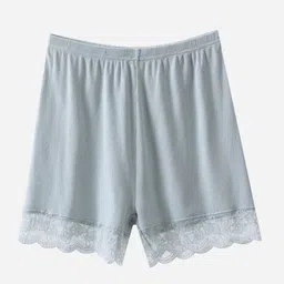 quickmove Solid Women Grey Regular Shorts image 4