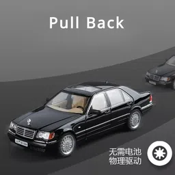 funablo 1:24 Scale Classic Alloy Diecast Model Car with Sound and Light image 2