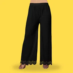 kiran impex Pack of 3 Women Straight Fit Multicolor Lycra Blend Trousers image 2