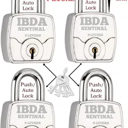 ibda 4 same key lock|4 lock with common key|multiple lock with single key|steel body Lock-picture-15