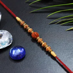 pdr poonam designer rakhi Designer D_C1_612 Mauli Thread Rakhi Set-picture-13