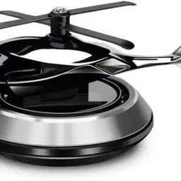 Silver Car Aroma Air Freshener Perfume Solar Power Helicopter Perfume Diffuser-image-6