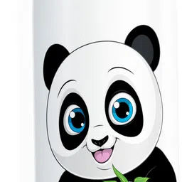 printwala Cute Panda Sipper Bottle – Eco-Friendly & Leak-Proof Design(GN85) 600 ml Water Bottle-picture-10