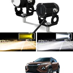 High/Low Beam Amber And White Twin Mini LED Light For Vehicle-113 Fog Lamp Car, Motorbike, Truck, Van LED (12 V, 55 W)-image-35