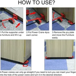 sck Furniture Lifter Shifter Shifting Tool Heavy Furniture Appliance Lifter SA22 Swivel Furniture Caster image 4